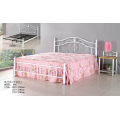 White Fashion Popular Metal Painting Bed (605#)